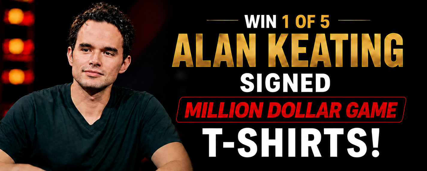Win an Alan Keating signed Hustler Casino Live T-shirt