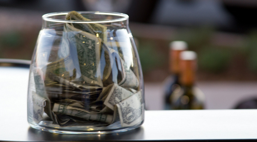 Poker tip jar
