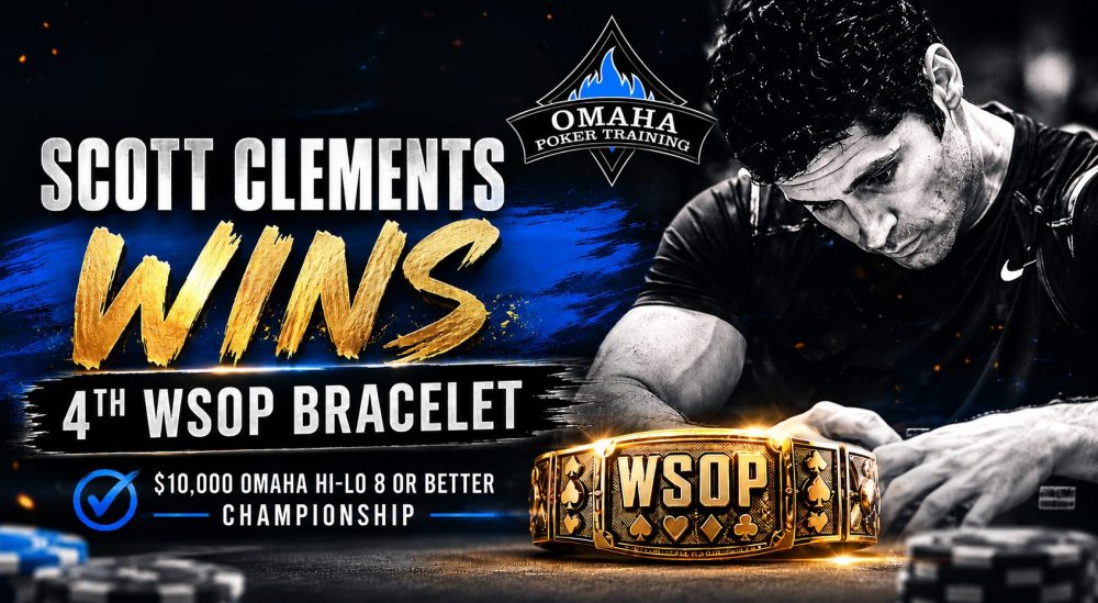 Scott Clements wins fourth WSOP bracelet in the 2026 $10,000 Omaha Hi-Lo Championship